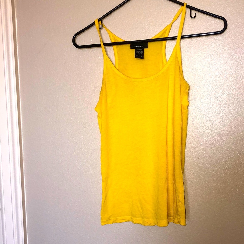 Express yellow tank top